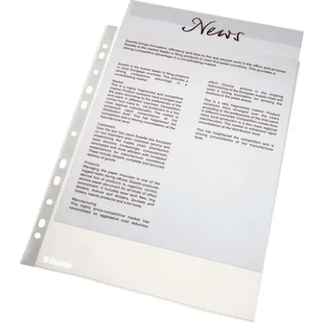 Esselte Showtas Transparant A4 11-gaats 38 micron (100 stuks)