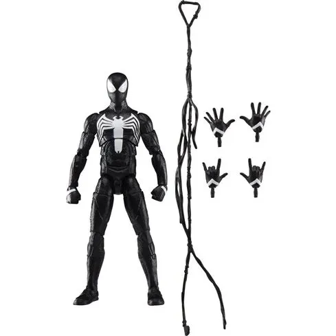 Hasbro Marvel Legends Spider-Man 2 Gamerverse Peter Parker Black Suit 6" Actionfiguur