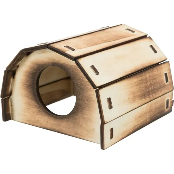 Trixie Houten Huis Mikkel 13x9x12 cm Gevlamd