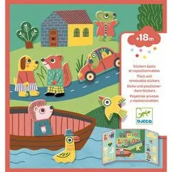 Djeco Herbruikbare Stickers Dieren (18 maanden+)