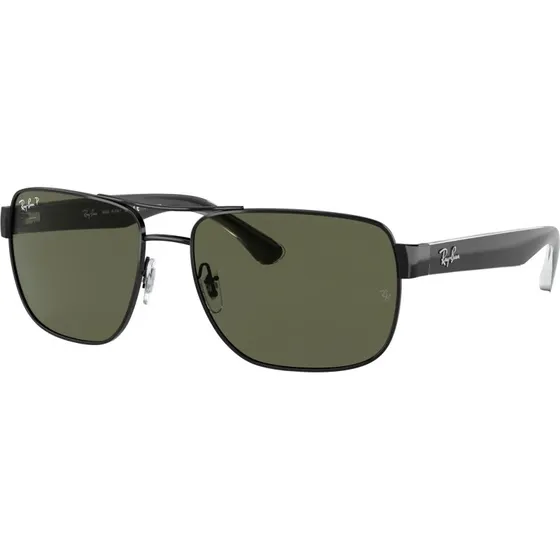 Ray-Ban RB3530 002/9A Zonnebril, Zwart/Met Groene G15-Lenzen