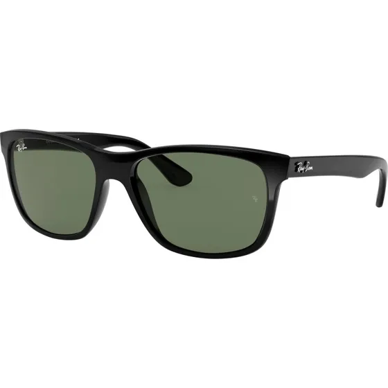 Ray-Ban RB4181 601 Zonnebril, Zwart met Groene Lenzen