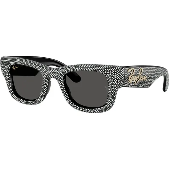 Ray-Ban Wayfarer Puffer Edition RB4940BP 47-23 Zwart met Swarovski