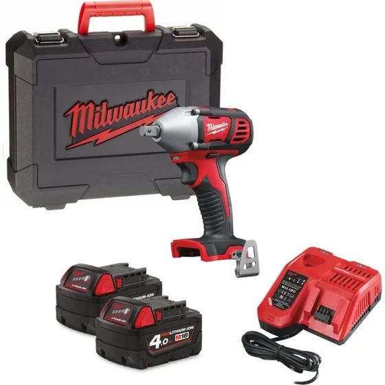 Milwaukee M18 BIW12-402C 1/2" Accu Slagmoersleutel 18V met 2x 4,0Ah