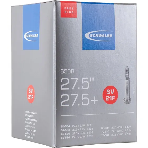 Schwalbe Freeride SV21F 27.5x2.25-3.00 binnenband zwart