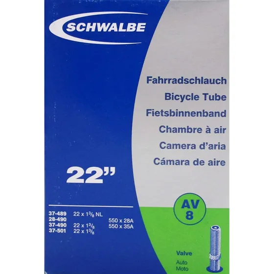 Schwalbe AV8 22 x 1 3/8 - 1 1/2 40mm autoventiel binnenband