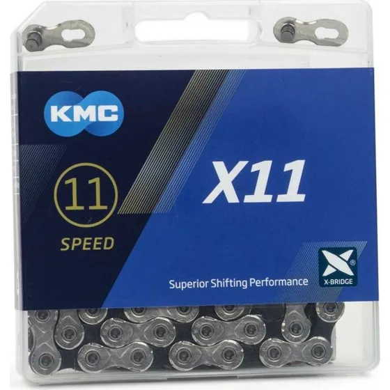 KMC X11 11-Speed Fietsketting 114L Zilver/Zwart