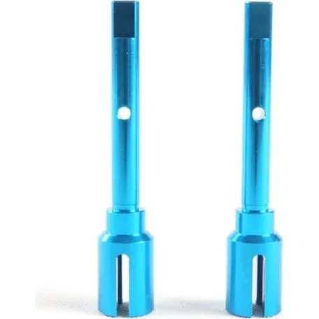 Tamiya TT-02/TT-02B Alu Aandrijfassen Blauw Geanodiseerd