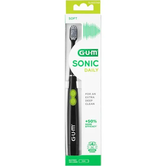 GUM Sonic Daily Tandenborstel Zwart (1ST)