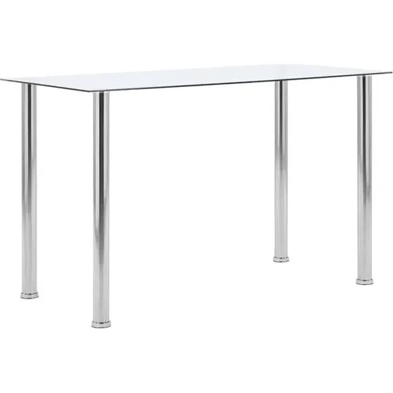 Calli Eettafel 120x60x75 cm gehard glas transparant