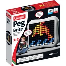 Quercetti Peg Brite Mozaïek met LED, 122 pinnen
