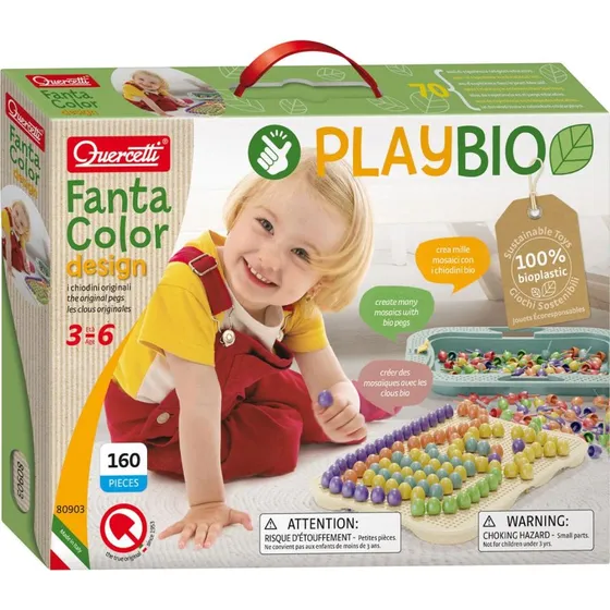 Quercetti PlayBio Fantacolor Design, 160 stk