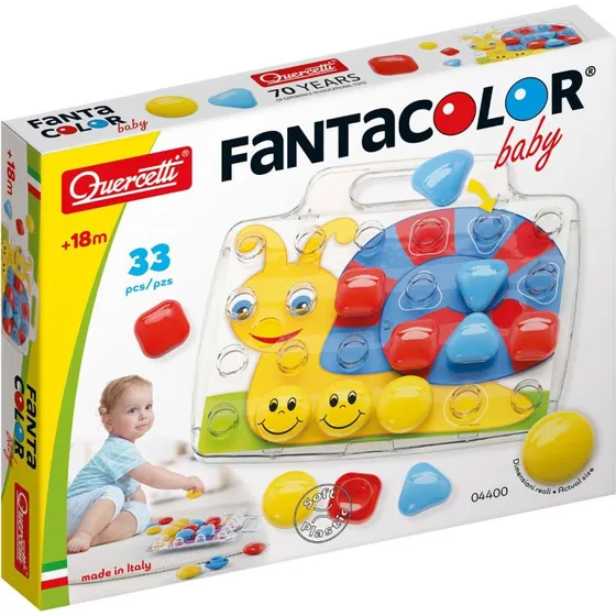 Quercetti Pixel Baby Insteekmozaïek Slak - 8 Platen