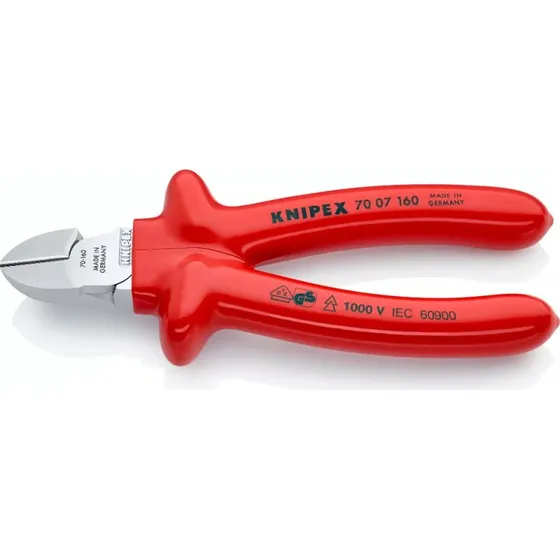 KNIPEX 70 07 160 Zijsnijtang VDE 160 mm verchroomd