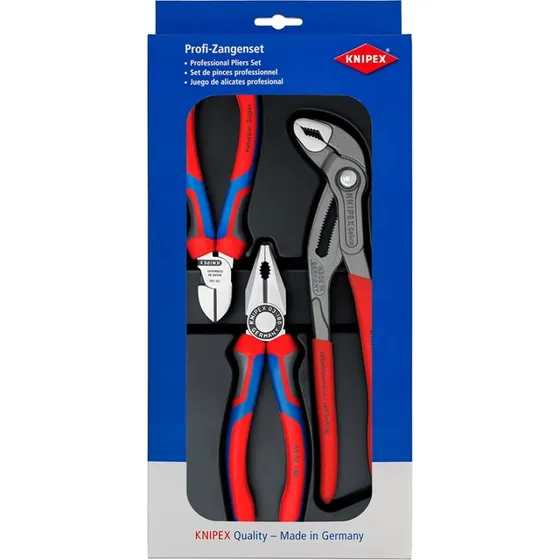 KNIPEX Tangenset 3-delig Comfortgrepen (002009V01)