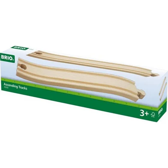 BRIO 33332 Rails voor Spoorbrug - 2 stukken, 21,6 cm