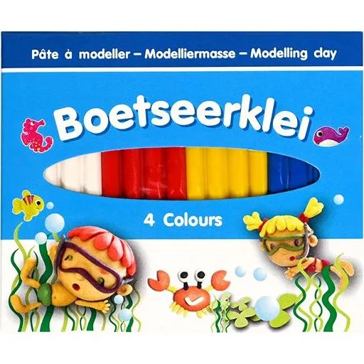 Boetseerklei Mini 24st - Set van 4 Kleuren