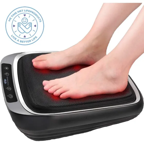 Lifeproducts Shiatsu Voetmassage Apparaat - Zwart - 3 Snelheden - Verwarming
