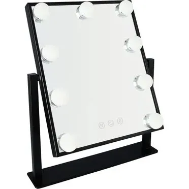 LYVION Make-up Spiegel met LED Verlichting Zwart
