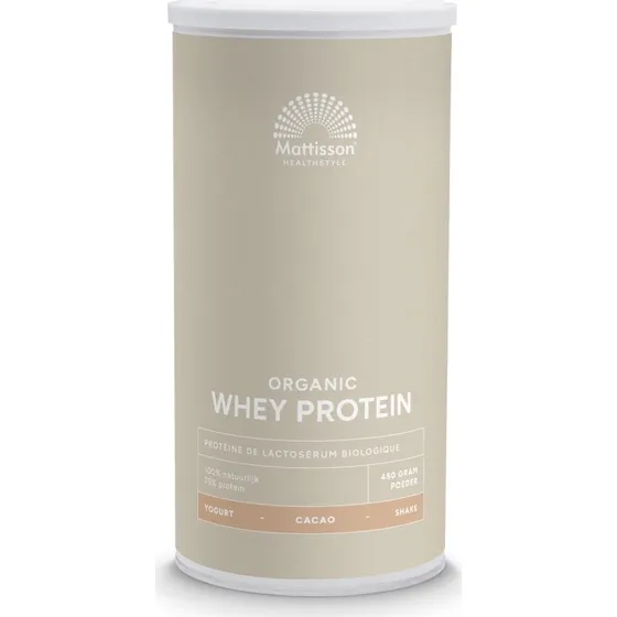 Mattisson Biologische Wei Proteïne Cacao 75% 450 g