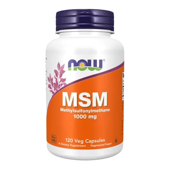 NOW MSM 1000 mg 120 plantaardige capsules