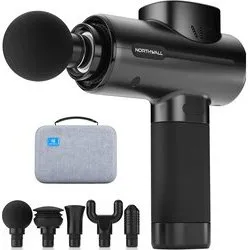 Northwall Northgun PRO Massage Gun Zwart/Rood