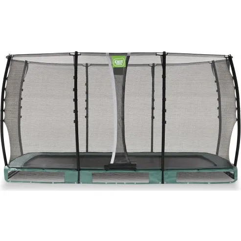 EXIT Allure Classic Inground Trampoline 214x366 cm Zwart met Veiligheidsnet