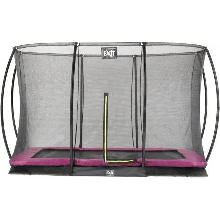 EXIT Silhouette Inground Trampoline 244x366 cm Roze met Veiligheidsnet