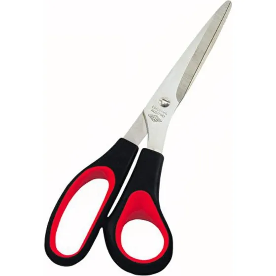 Wedo Universele Schaar 21 cm, Roestvrij Staal, Zwart/Rood