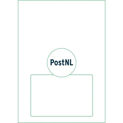 IEZZY Retourlabel PostNL A4 1000 vel 210x102mm