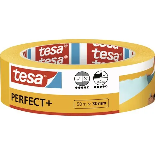 Tesa Perfect+ Afplaktape Oranje 30mm x 50m