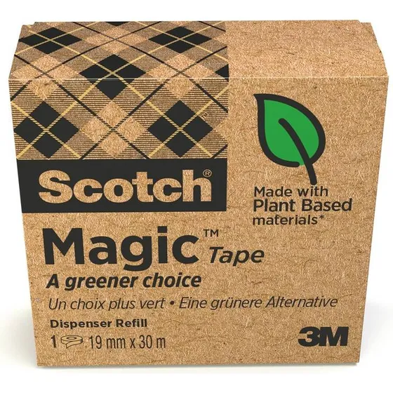 3M Scotch Magic A Greener Choice Plakband 19 mm x 30 m
