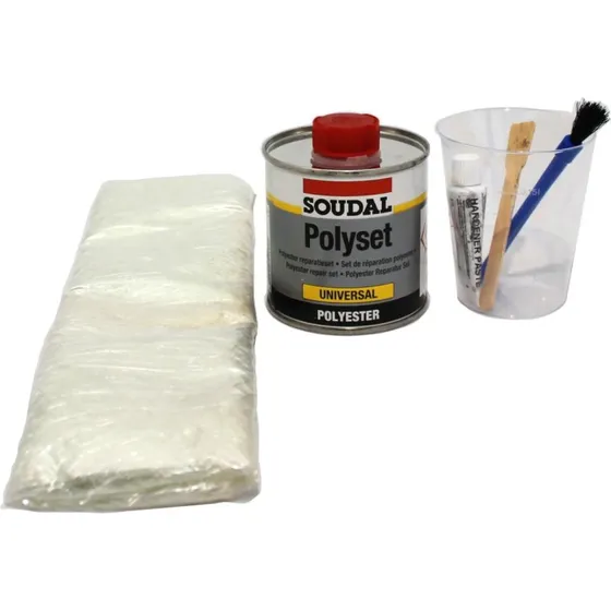 Soudal Polyset 250gr - Volledig gebruiksklare set voor carrosserie