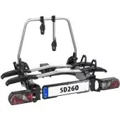 Eufab SD260 Koppelingfietsendrager Zilver voor 2 Fietsen