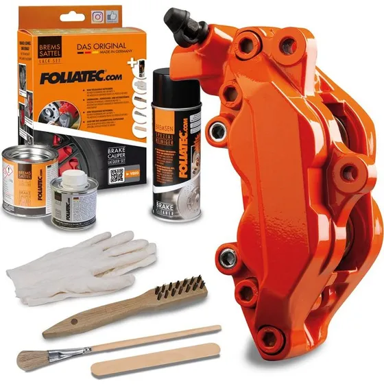 Foliatec Remklauwverf Oranje | 3-componenten set