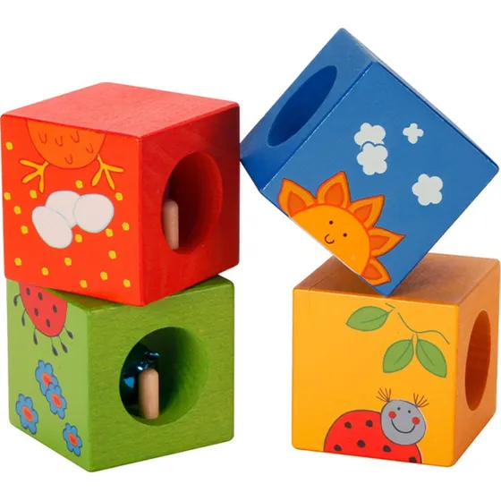 Classic World Houten Ontdekkingsblokken 4st