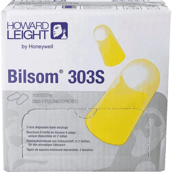 Howard Leight 303 oordoppen S, geel, 200 paar, SNR 33 dB
