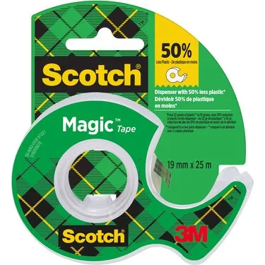 Scotch Magic 810 19mm x 25m onzichtbare plakband met afroller