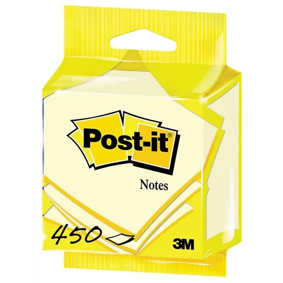 3M Post-it Notes Kubus Kanariegeel 76 x 76 mm (450 vellen)