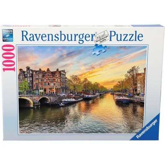 Ravensburger Puzzel Amsterdam Grachtenoever 1000 Stukjes