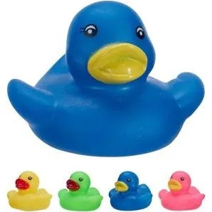 Bathroom Solutions Rubber Badeendjes Familie - 4x 5,5 cm - Multi