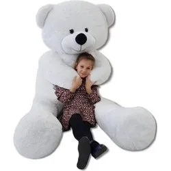 Viking Choice Teddybeer 220 cm Wit Anti-Allergie Pluche