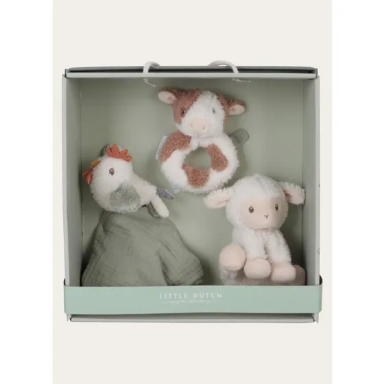 Little Dutch Cadeaupakket Little Farm - Knuffelset voor baby