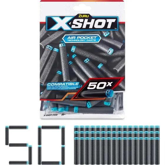 X-Shot Air Pocket Technology Pijltjes Set van 50