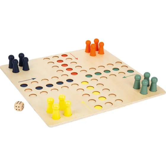 Small Foot Houten Ludospel XL - Groot Speelveld met Grote Speelstukken