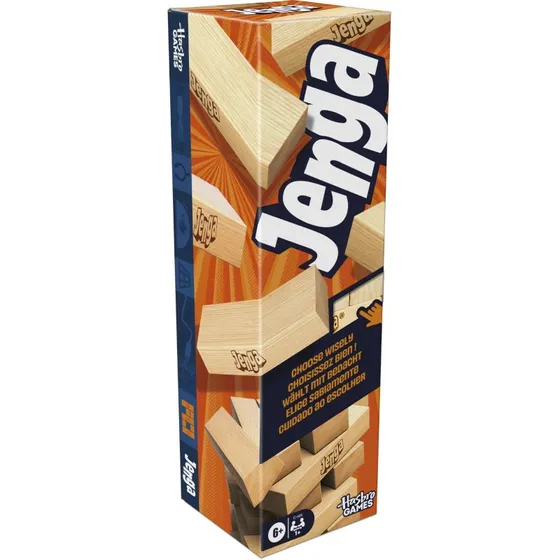 Jenga Classic Balansspel met 54 blokken
