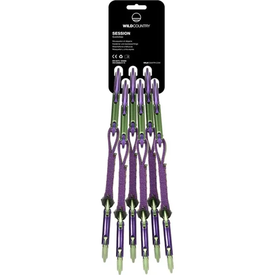 Wild Country Session Quickdraw 6x12 cm Paars/Groen
