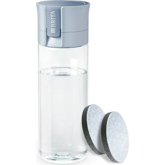 Brita Vital Filterfles 600 ml (blauw) met 2 MicroDisc filters