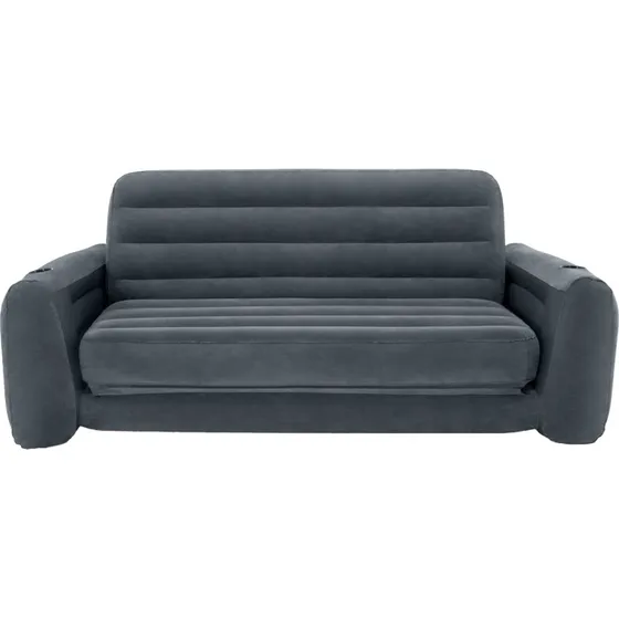 Intex Pull-Out Opblaasbare Slaapbank 203x231x66 cm met Bekerhouders