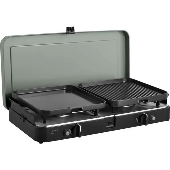 Cadac 2 Cook 3 Pro Deluxe Gasbrander 2-pits Grijs/Zwart